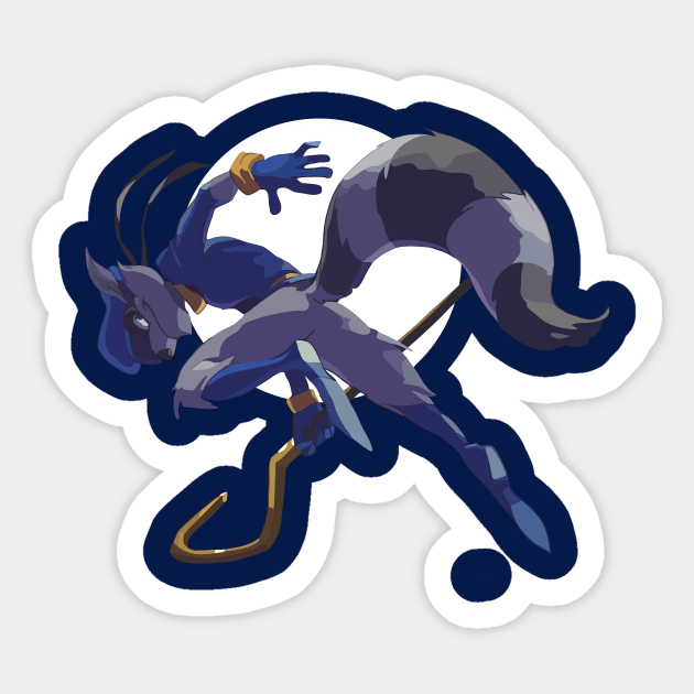 Thief Raccoon Sticker by CraftyNinja